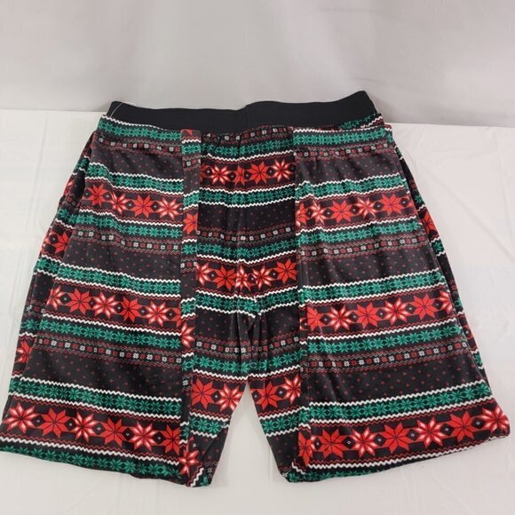 Secret Treasures Black Poinsettia Print Loungewear Joggers - Size Large NWT - Picture 6 of 14